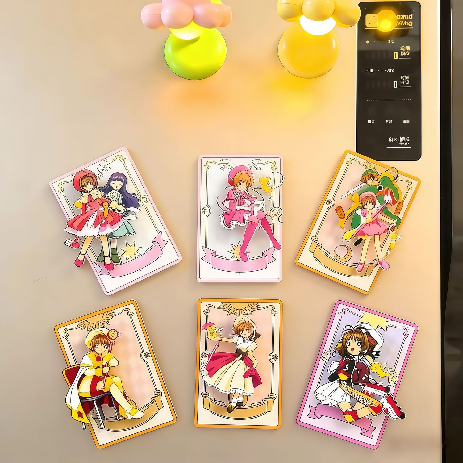 Magic Tricks - Magical Girl Spinning Fridge Magnet, Creative
