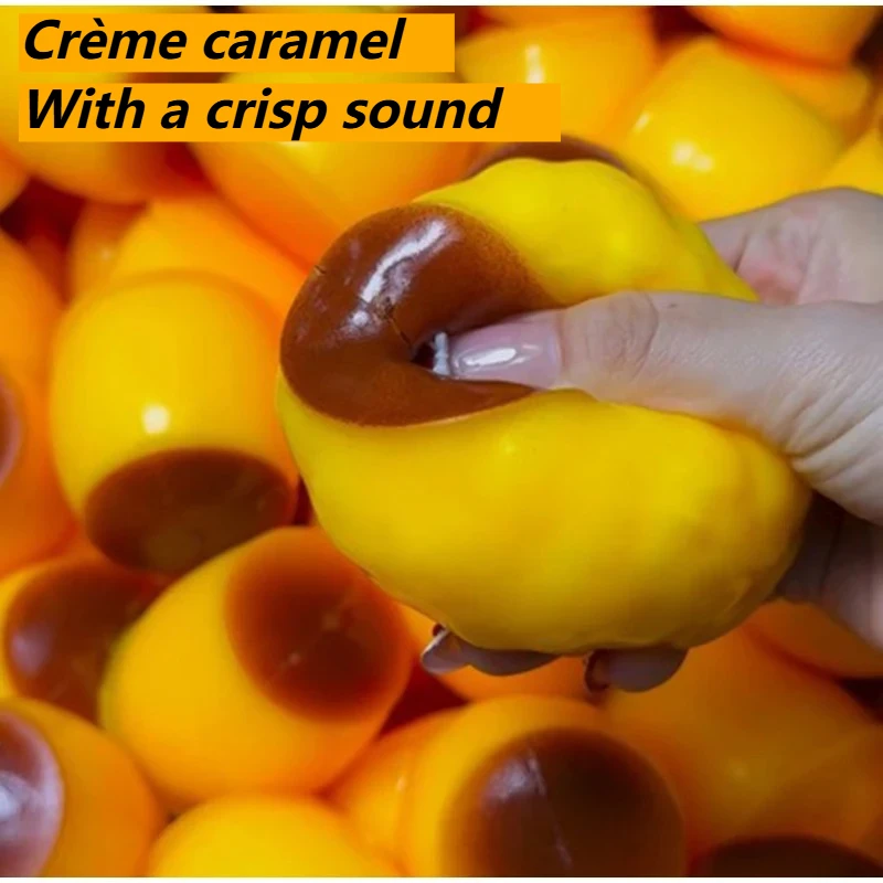 Novelty Gifts - Crispy Sound Caramel Pudding Squeezing Toy