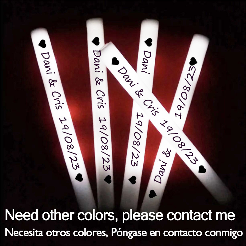 Flashing Led Foam Sticks Party - 60/100/500Pcs LED Glow Sticks Personalized Glow