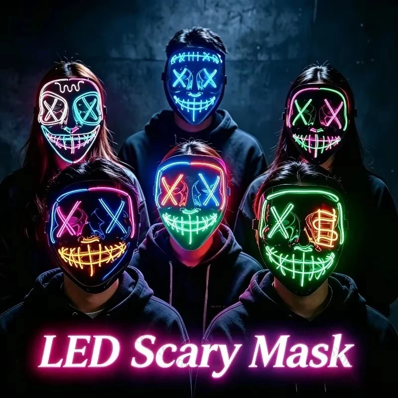 2026 Halloween Party Supplies  - Led Purge Mask Halloween ulasan dan harga