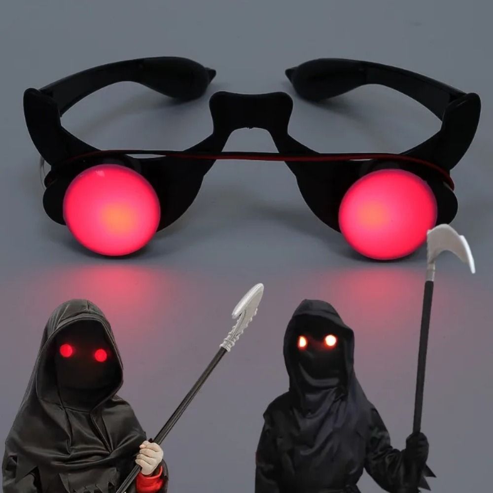 E9 Halloween Horror Red Eye Gl - Glow In The Dark Party Glasses ulasan dan harga