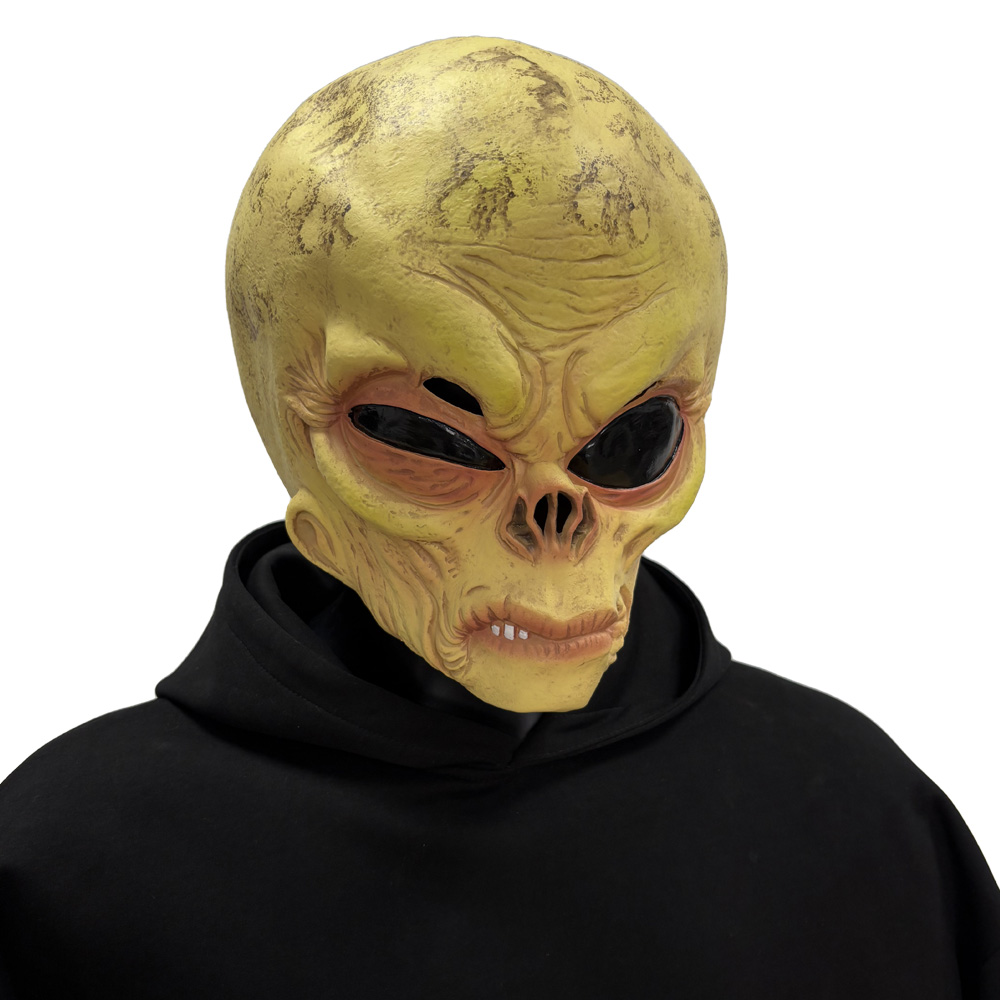 Realistic UFO Alien Skull Mask - Latex Alien Mask Realistic ulasan dan harga
