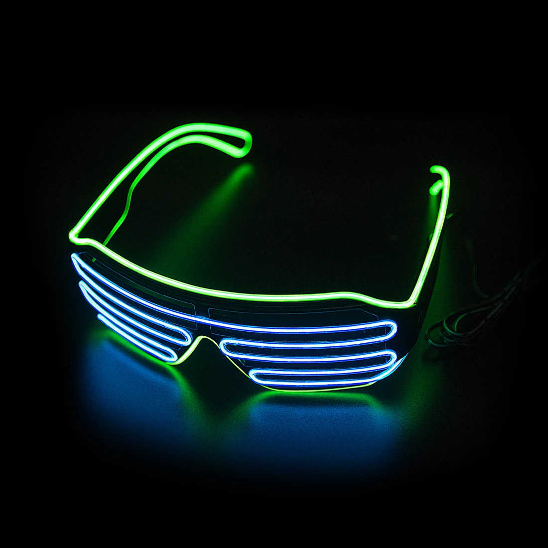 LED Glowing Glasses Gafas Lumi - Glow In The Dark Party Glasses ulasan dan harga