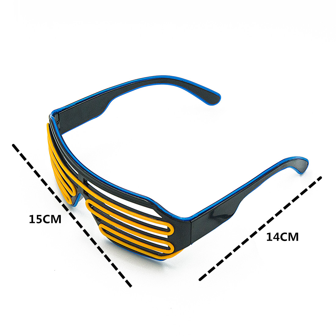 Glowing Glasses LED Gafas Lumi - Glow In The Dark Party Glasses ulasan dan harga