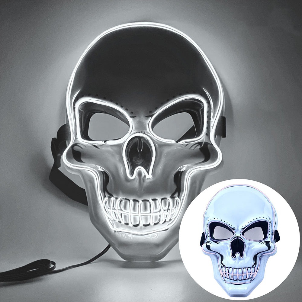 Fashion Horror Halloween Skull - Led Purge Mask Halloween ulasan dan harga