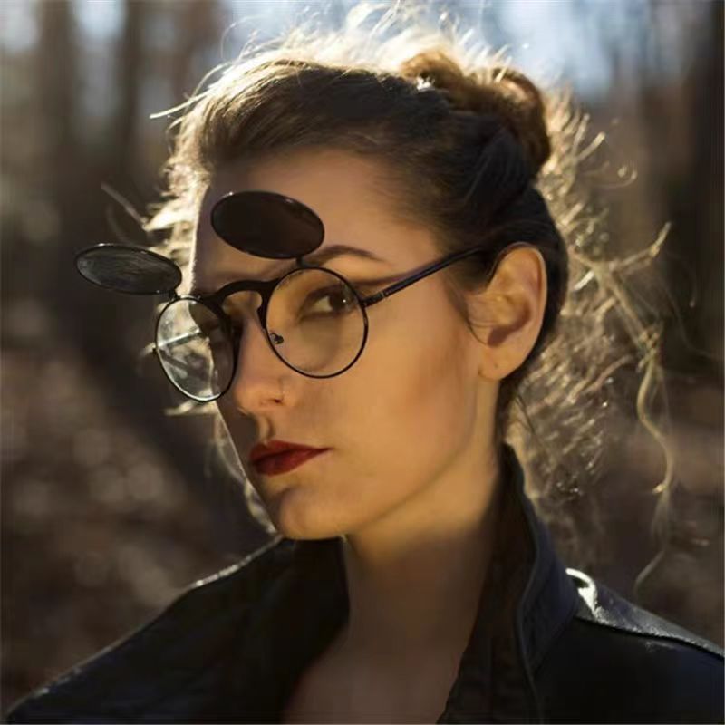 Retro Steampunk Red Round Sung - Glow In The Dark Party Glasses ulasan dan harga