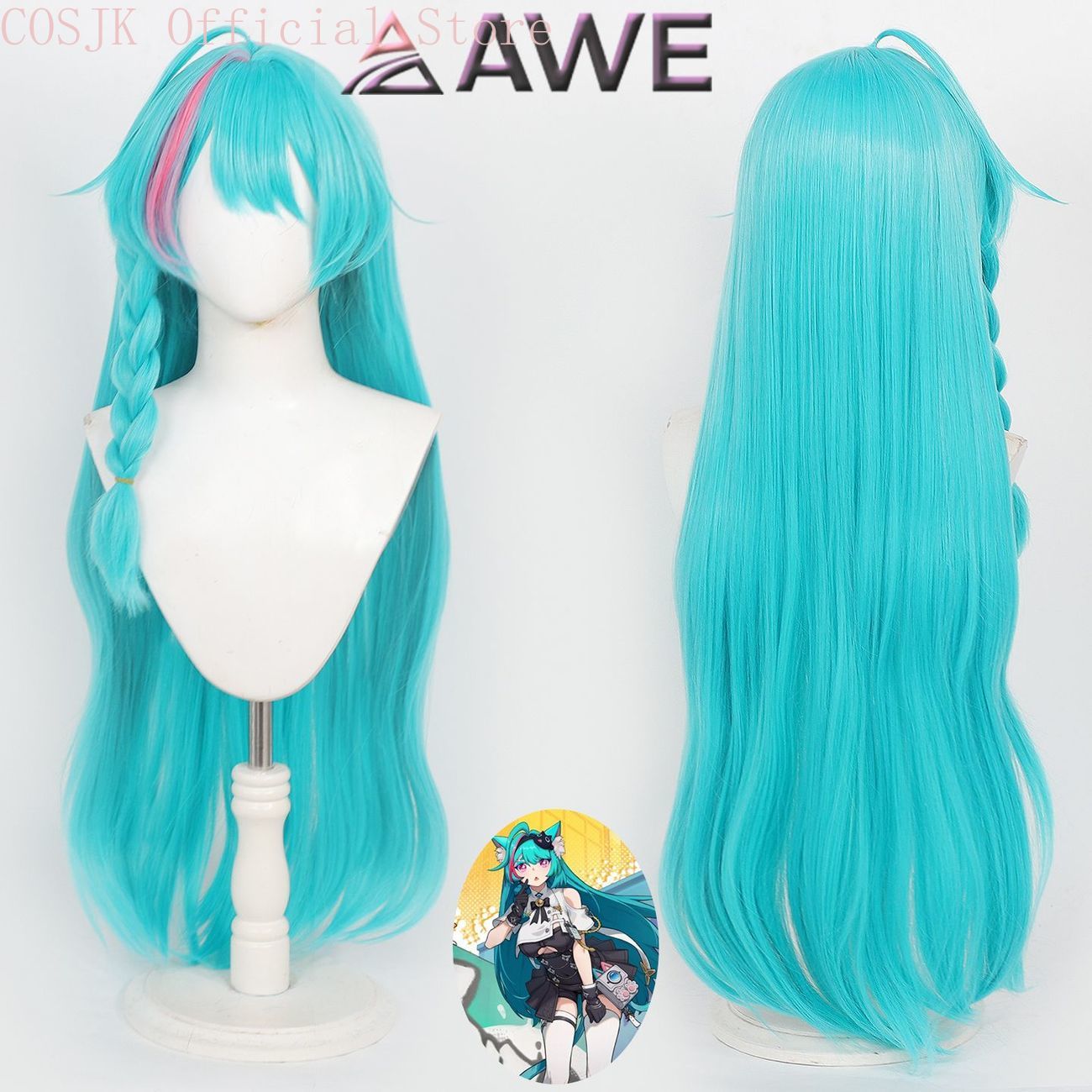 Neverness to Everness Mint Cos - Anime Cosplay Wig Heat Resistant ulasan dan harga
