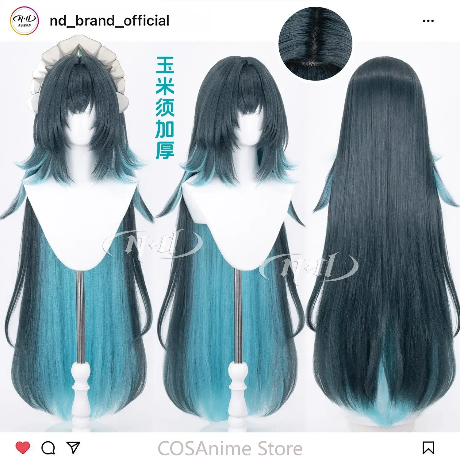Danica Genshin Impact 110cm An - Anime Cosplay Wig Heat Resistant ulasan dan harga