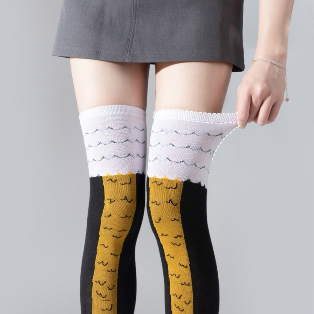 Novelty Cotton High Tube Chick - Funny Chicken Leg Socks ulasan dan harga