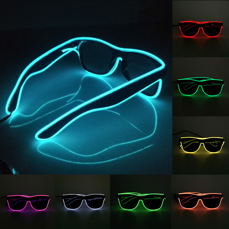 NEW Led Glasses Lights Rave Pa - Glow In The Dark Party Glasses ulasan dan harga