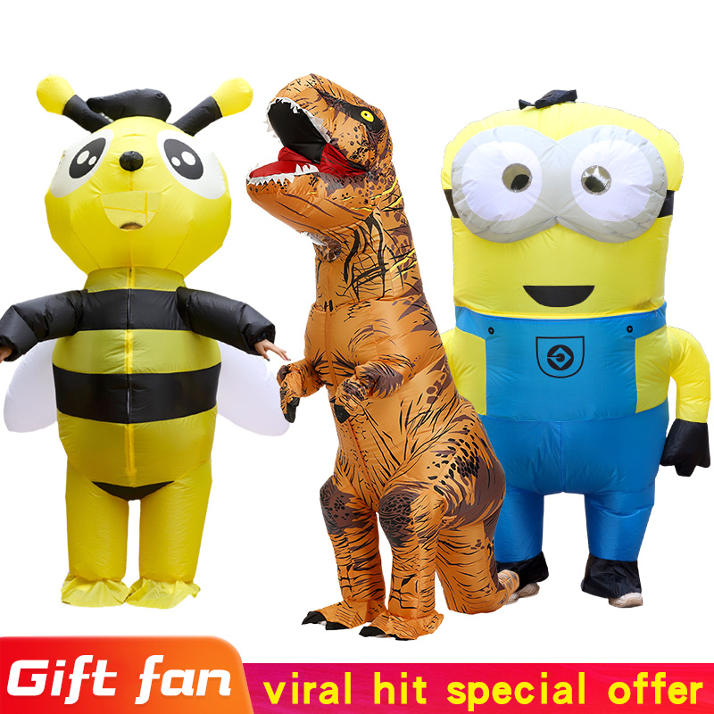 Men's and Women's Inflatable M - Inflatable Dinosaur Costume Adult ulasan dan harga