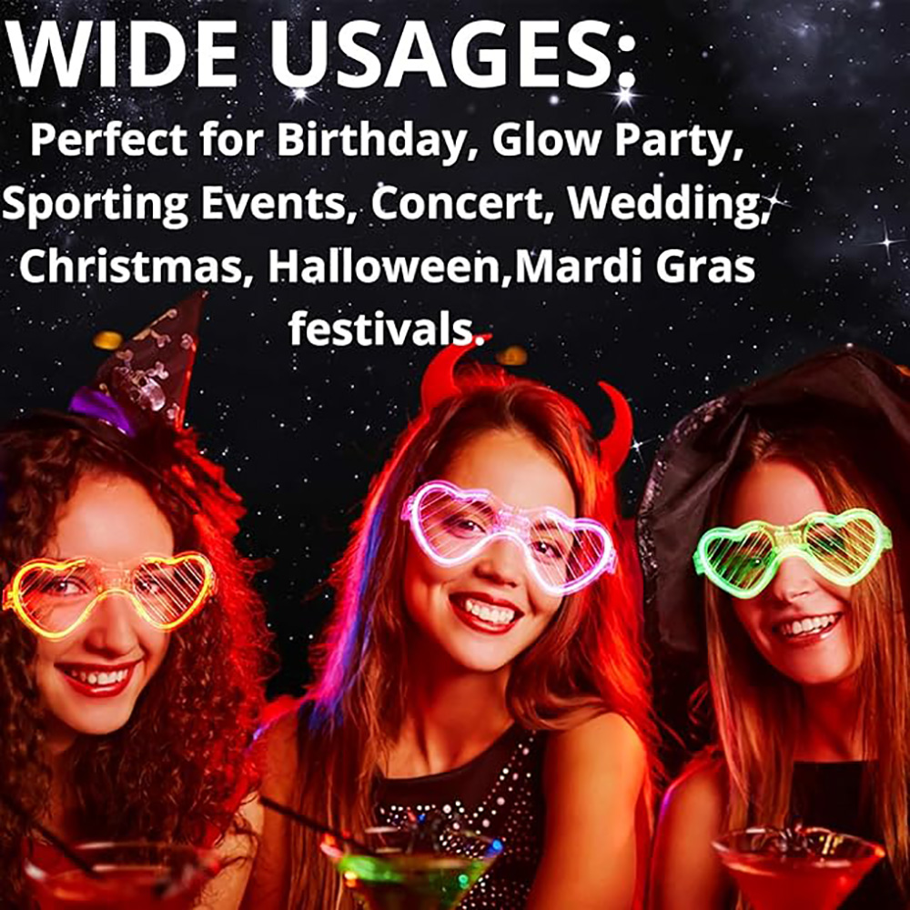 5/10/20/30/50 Bulk Light Up Gl - Glow In The Dark Party Glasses ulasan dan harga