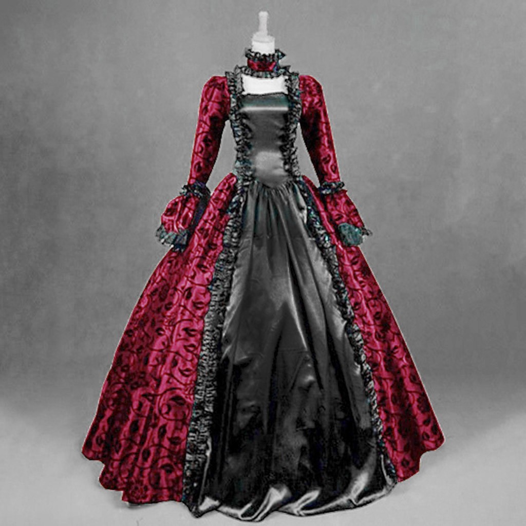 Women Vintage Exquisite Dress  - Medieval Renaissance Dress Women ulasan dan harga