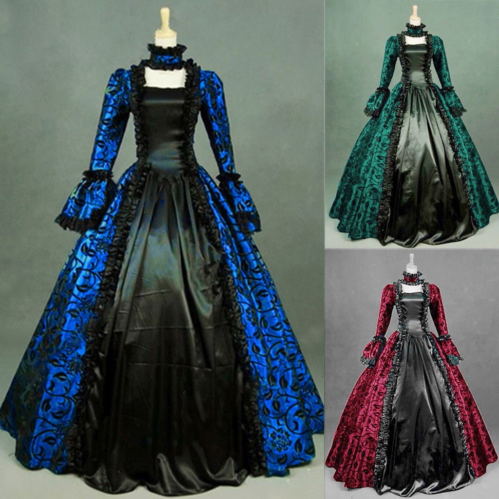 Women Vintage Exquisite Dress  - Medieval Renaissance Dress Women ulasan dan harga
