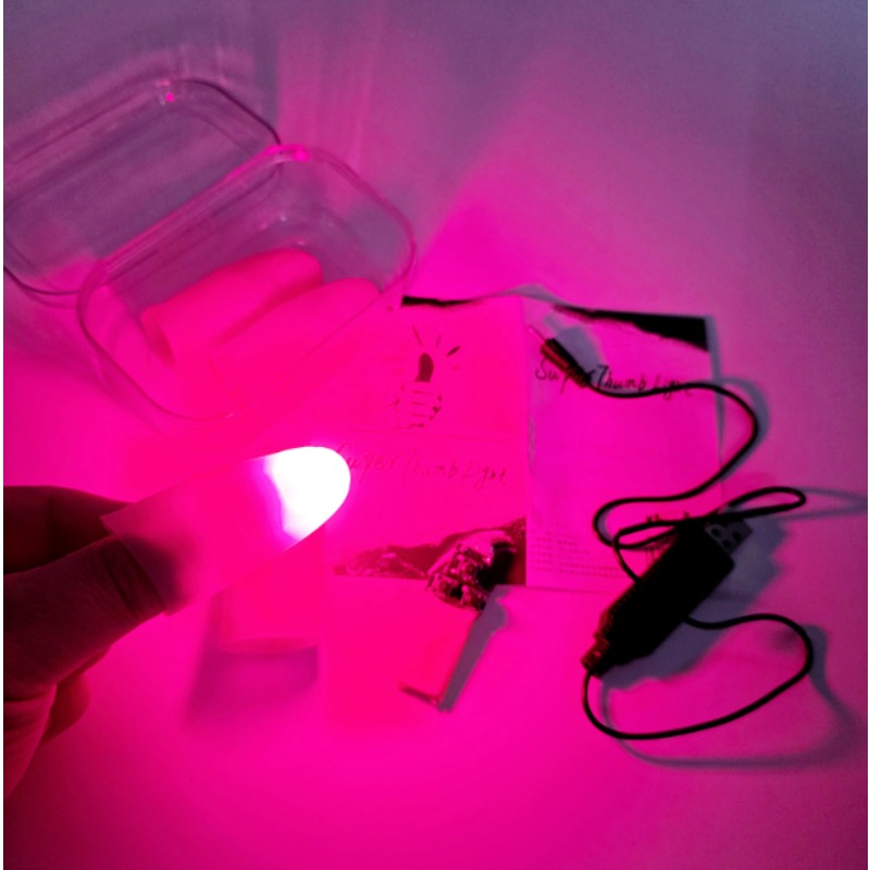 7 Color Light-Pair Set Chargin - Thumb Tip Magic Trick Set ulasan dan harga