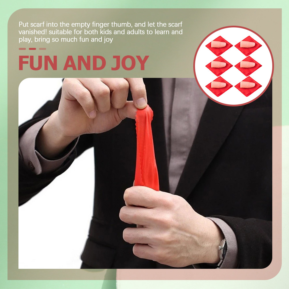 Disappearing Silk Magic Trick  - Thumb Tip Magic Trick Set ulasan dan harga