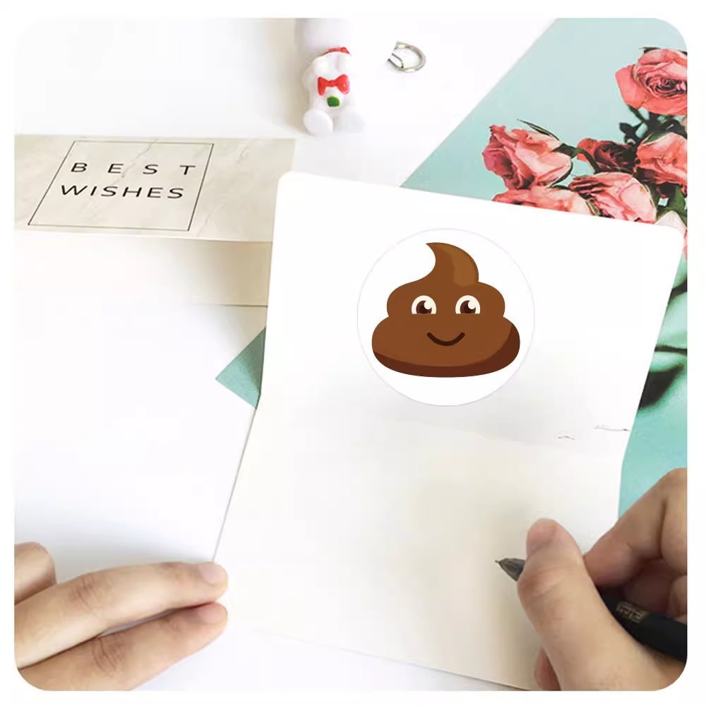 100-500pcs Funny Poop Cartoon  - Prank Toys ulasan dan harga