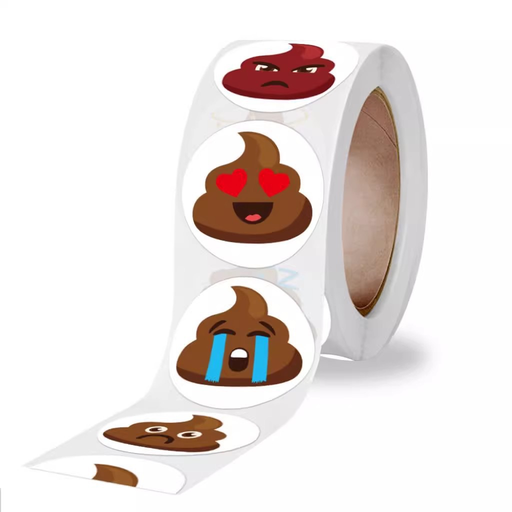 100-500pcs Funny Poop Cartoon  - Prank Toys ulasan dan harga