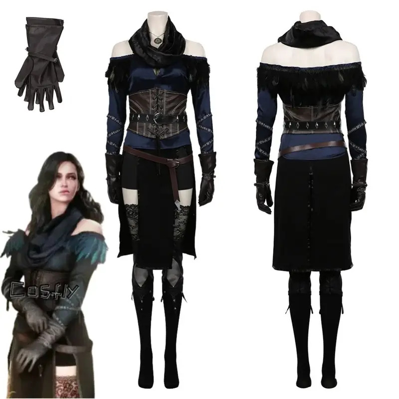 Yennefer Cosplay Fantasia Cost - Medieval Renaissance Dress Women ulasan dan harga