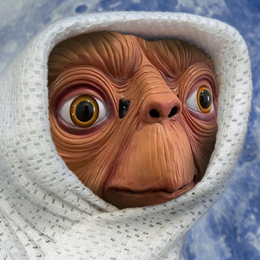 The Extra-Terrestrial Cosplay  - Latex Alien Mask Realistic ulasan dan harga