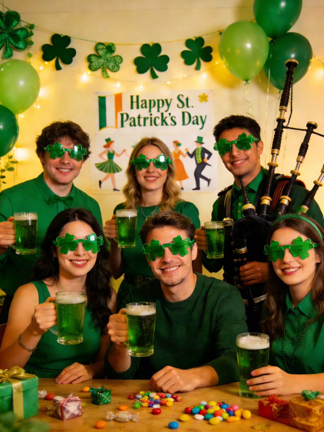 12/6/1 Pair St. Patrick's Day  - Party Supplies ulasan dan harga