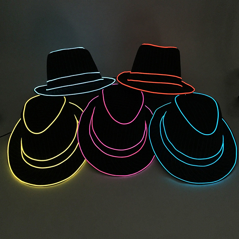 Men Gift Neon EL Wire Glowing  - Glow In The Dark Party Glasses ulasan dan harga