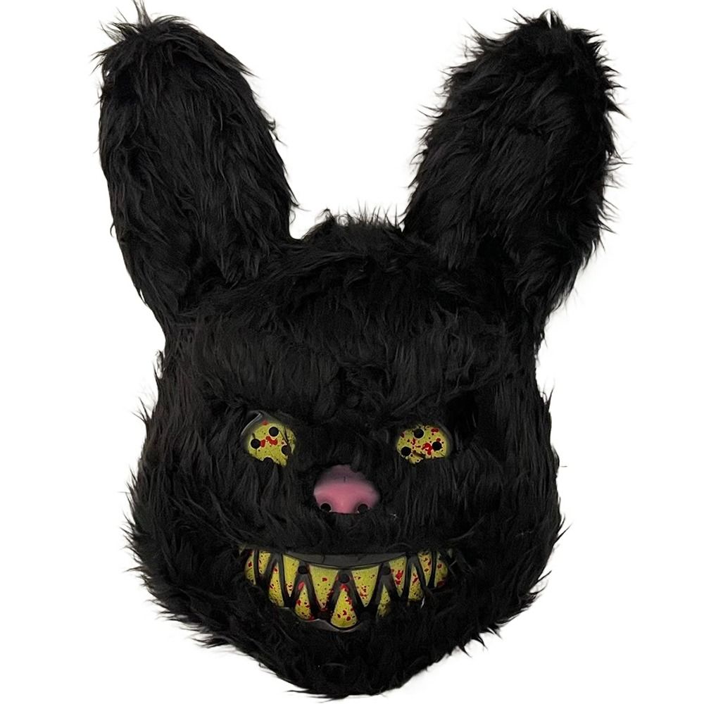 Bloody Plush Bunny Mask Hallow - Led Purge Mask Halloween ulasan dan harga
